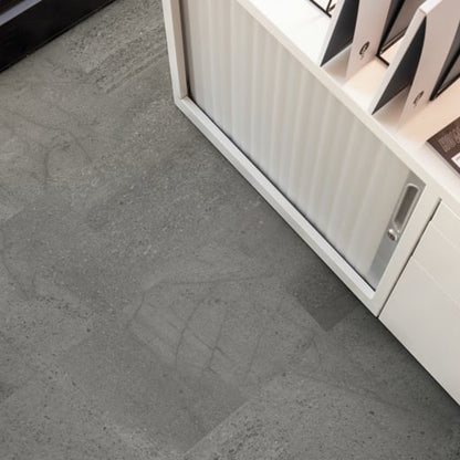 Karndean Knight Tile Honed Charcoal Slate SCB-ST19-18 Rigid Core Stone Tile Click LVT Flooring