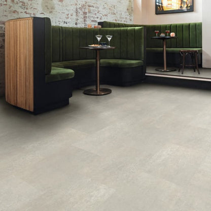 Karndean Knight Tile Dove Grey Concrete SCB-ST21-18 Rigid Core Stone Tile Click LVT Flooring