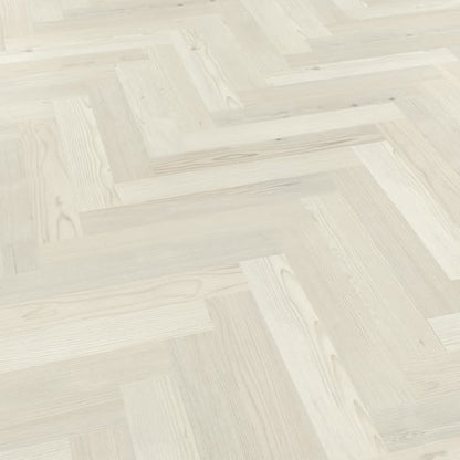 Karndean Knight Tile Washed Scandi Pine SM-KP132 Herringbone Glue Down LVT Flooring