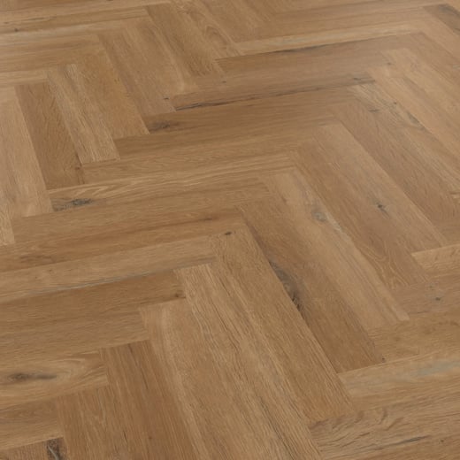 Karndean Knight Tile Traditional Character Oak SM-KP146 Herringbone Glue Down LVT Flooring