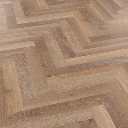 Karndean Knight Tile Pale Limed Oak SM-KP94 Herringbone Glue Down LVT Flooring
