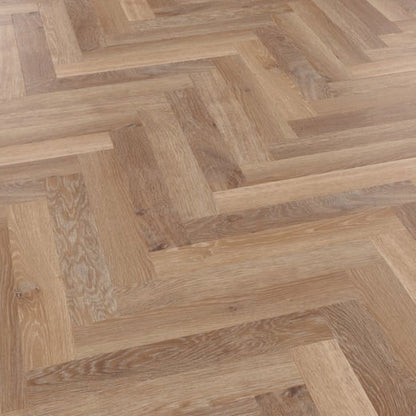 Karndean Knight Tile Pale Limed Oak SM-KP94 Herringbone Glue Down LVT Flooring