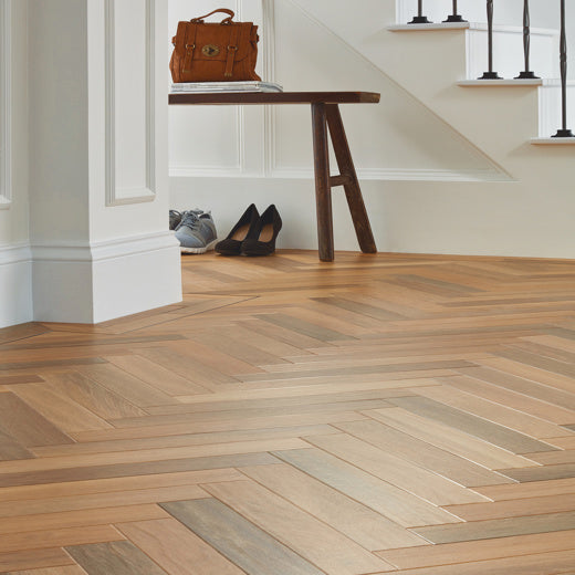 Karndean Art Select Prairie Oak SM-RL20 Herringbone Glue Down LVT Flooring
