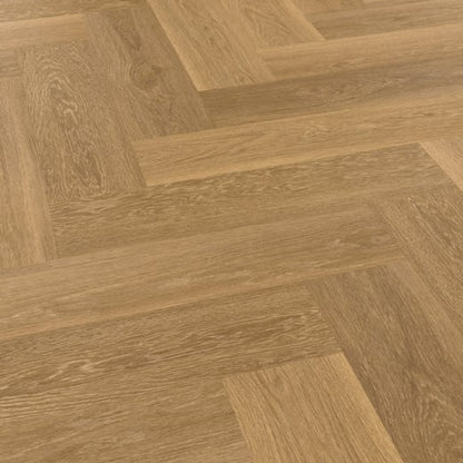 Karndean Van Gogh Golden Brushed Oak SM-VGW122T Herringbone Glue Down LVT Flooring