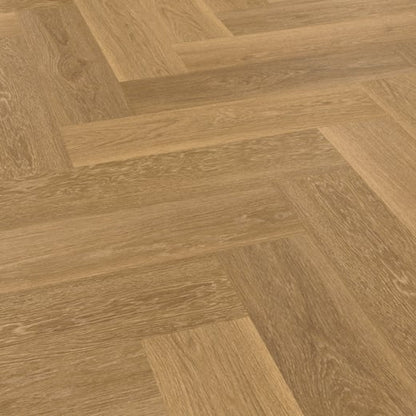 Karndean Van Gogh Golden Brushed Oak SCH-VGW122 Herringbone Rigid Core Click LVT Flooring