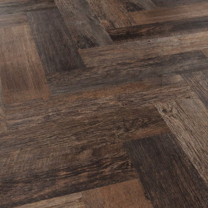 Karndean Van Gogh Salvaged Barnwood SM-VGW123T Herringbone Glue Down LVT Flooring