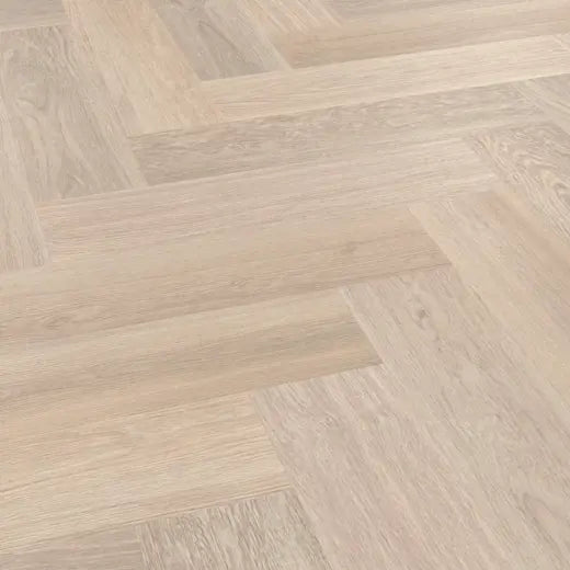 Karndean Van Gogh Neutral Brushed Oak SM-VGW126T Herringbone Glue Down LVT Flooring