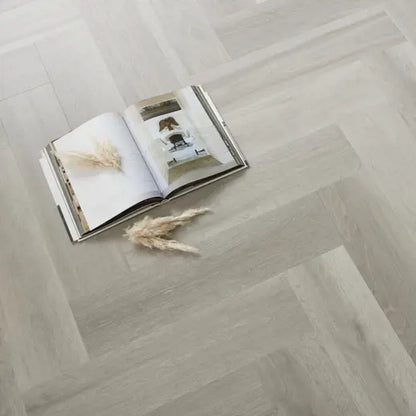 Karndean Van Gogh Texas Grey Ash SM-VGW8239 Herringbone Glue Down LVT Flooring