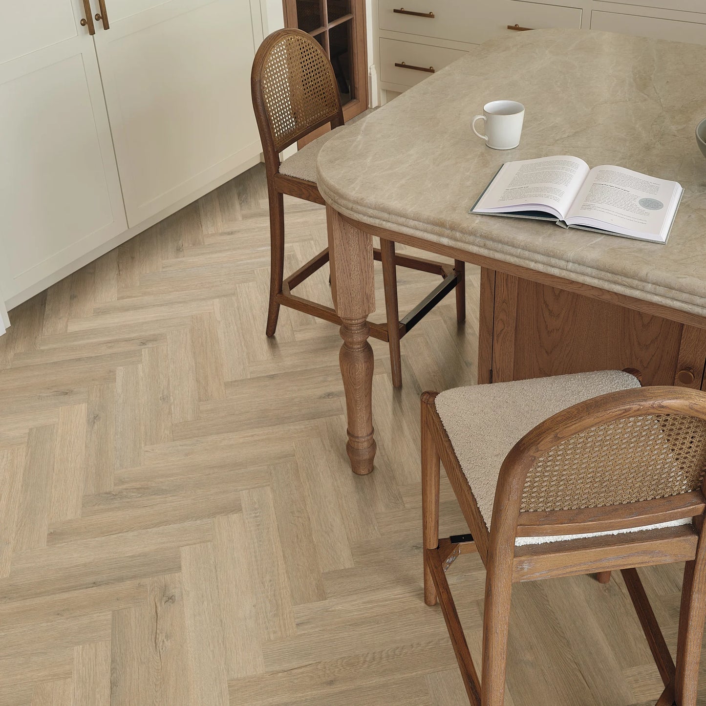 Karndean Palio Essenza Sorrento Oak SM-PVP409 Herringbone Glue Down LVT Flooring