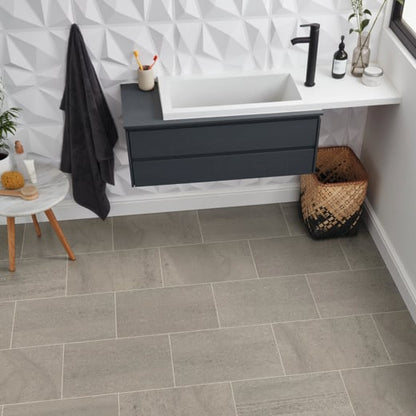 Karndean Knight Tile Honed Pebble Slate ST20 Stone Tile Glue Down LVT Flooring
