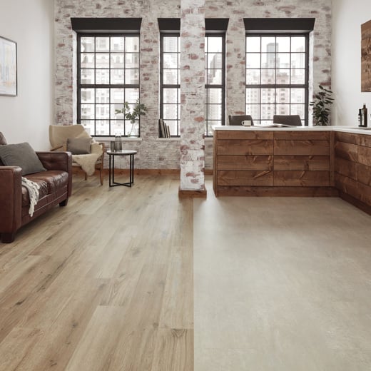 Karndean Knight Tile Washed Character Oak KP144 Plank Glue Down LVT Flooring