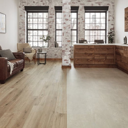 Karndean Knight Tile Washed Character Oak KP144 Plank Glue Down LVT Flooring