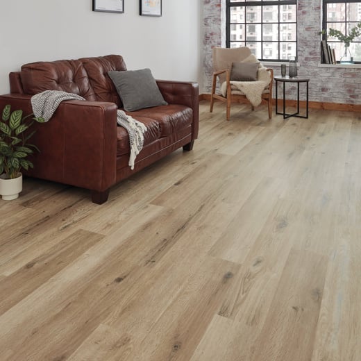 Karndean Knight Tile Washed Character Oak KP144 Plank Glue Down LVT Flooring