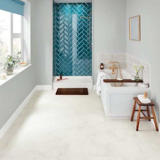 Karndean Knight Tile Frosted Marble ST26 Stone Tile Glue Down LVT Flooring