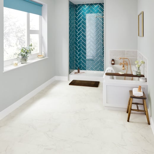 Karndean Knight Tile Frosted Marble ST26 Stone Tile Glue Down LVT Flooring