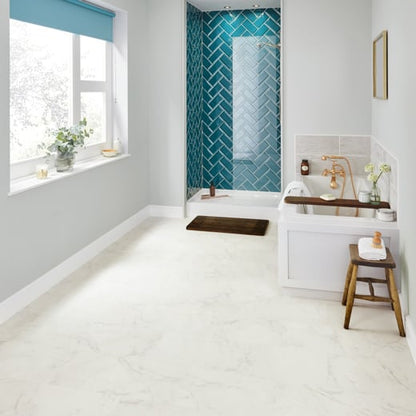 Karndean Knight Tile Frosted Marble ST26 Stone Tile Glue Down LVT Flooring