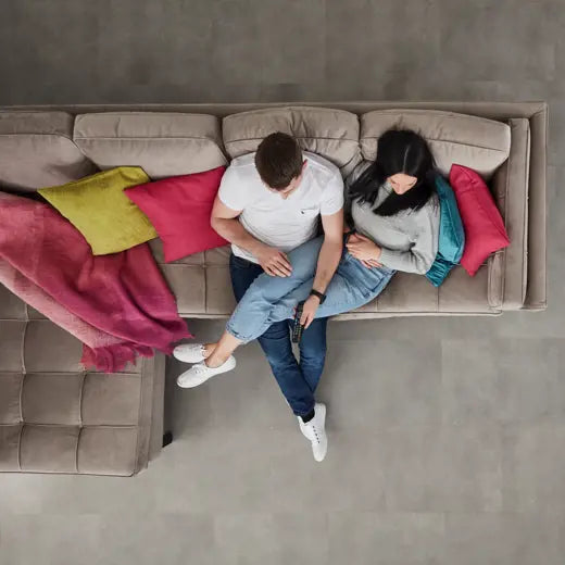 Karndean Van Gogh Metro Grey VGT2403 Stone Tile Glue Down LVT Flooring