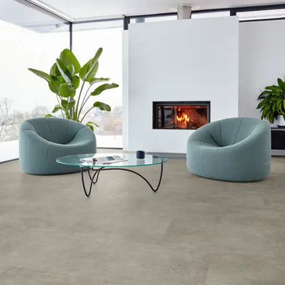 Karndean Van Gogh Pebble Grey VGT2410 Stone Tile Glue Down LVT Flooring