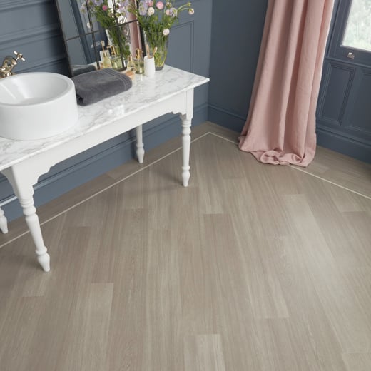 Karndean Van Gogh Misty Grey Oak VGW112T Plank Glue Down LVT Flooring