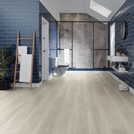 Karndean Van Gogh Grey Brushed Oak VGW120T Large Plank Glue Down LVT Flooring