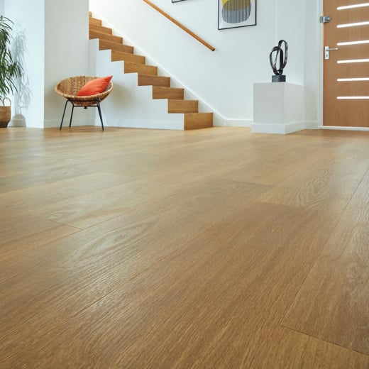 Karndean Van Gogh Golden Brushed Oak VGW122T Large Plank Glue Down LVT Flooring