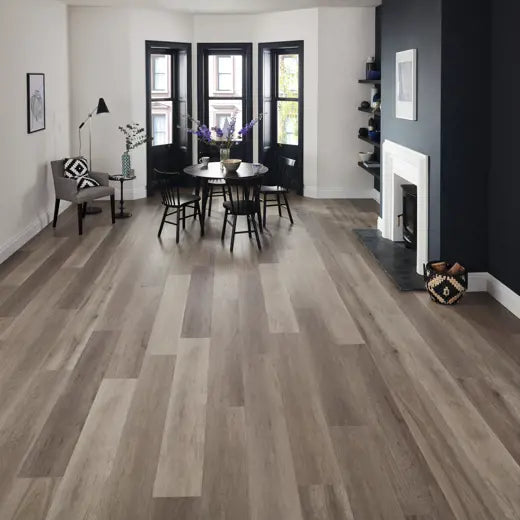 Karndean Van Gogh Washed Grey Ash VGW8104 Large Plank Glue Down LVT Flooring